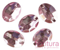 KORALIKI KRYSZTAŁOWE FASETOWANE DO PRZYSZYCIA OWAL 17x23MM KOLOR JASNY AMETYST