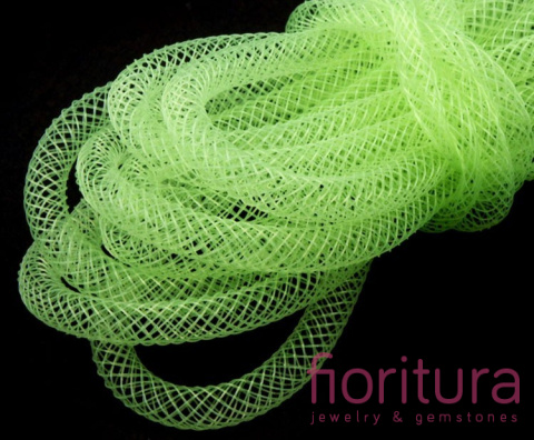 SIATKA JUBILERSKA KRYNOLINA TUBOWA 4MM KOLOR JASNY ZIELONY