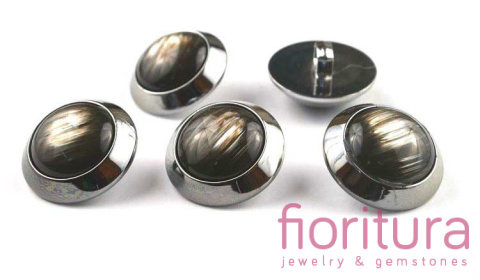 GUZIKI AKRYLOWE 21,5x12,5MM KOLOR BROWN