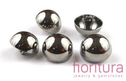 GUZIKI METALOWE DEKORACYJNE 17,5x13,5MM KOLOR CZARNY NIKLOWY