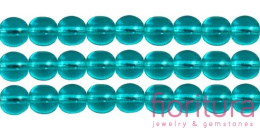 KORALIKI SZKLANE KULA 8MM TEAL