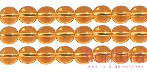 KORALIKI SZKLANE KULA 8MM NR 10040 LIGHT TOPAZ