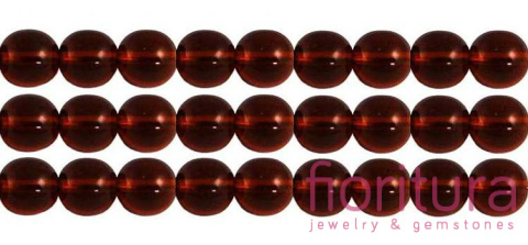 KORALIKI SZKLANE KULA 8MM NR 10120 DARK TOPAZ