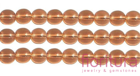 KORALIKI SZKLANE KULA 8MM NR 10210 LIGHT COLORADO TOPAZ