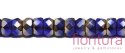 KORALIKI SZKLANE FASETOWANE RONDELLES 3x6MM KOLOR COBOLT
