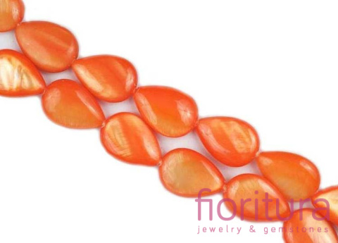 MASA PERŁOWA ŁEZKA 18x13MM KOLOR ORANGE