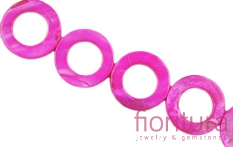 MASA PERŁOWA KRĄŻEK 25MM KOLOR FUKSJA