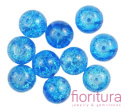 KORALIKI SZKLANE CRACLE KULA 18MM KOLOR IMPERIAL BLUE