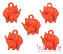 ZAWIESZKA SŁONIE 16X15MM KOLOR ORANGE NEON