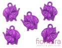 ZAWIESZKA SŁONIE 16X15MM KOLOR PURPLE
