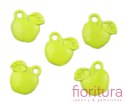 ZAWIESZKA JABŁKO 12X11MM KOLOR LIME NEON