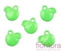 ZAWIESZKA JABŁKO 12X11MM KOLOR GREEN NEON