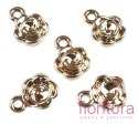 ZAWIESZKA RÓŻYCZKA 16x12MM KOLOR ZŁOTY