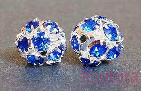 PRZEKŁADKA Z KRYSZTAŁKAMI 8MM KOLOR DARK BLUE