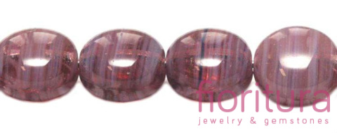 KORALIKI SZKLANE PASTYLKA 9x6MM KOLOR WRZOSOWY