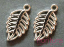 ZAWIESZKA LIŚĆ 33x18x5MM KOLOR SREBRNY