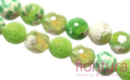 KAMIEŃ NATURALNY AGAT OGNISTY KULA FASETOWANA 8MM