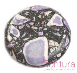 KAMIEŃ NATURALNY MARMUR DYSK 20MM KOLOR ORCHID PETAL