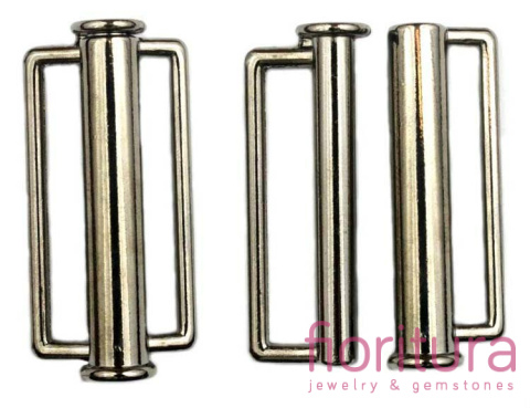 KLAMRA WSUWANA 49x24MM KOLOR CZARNY NIKLOWY