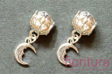 PRZEKŁADKA ZAWIESZKA KSIĘŻYC 28MM KOLOR SREBRNY