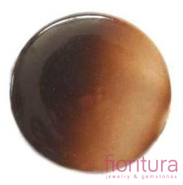 MASA PERŁOWA KRĄŻEK 20MM KOLOR BRĄZOWY CIENIOWANY