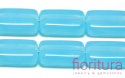 KORALIKI SZKLANE PROSTOKĄT PŁASKI 15x10MM NR 61000 AQUAMARINE OPAL