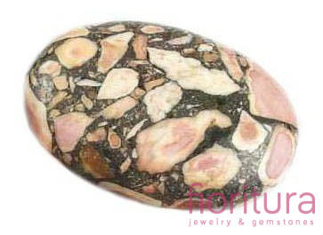 KAMIEŃ NATURALNY MARMUR OWAL 18x25MM KOLOR CADMIUM ORANGE