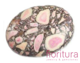 KAMIEŃ NATURALNY MARMUR OWAL 18x25MM KOLOR PEACH PEARL