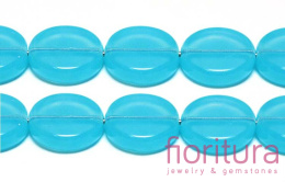 KORALIKI SZKLANE MONETA 12MM KOLOR AQUA OPAL