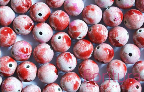 KORALIKI AKRYLOWE KULA 12MM KOLOR AMERICAN BEAUTY