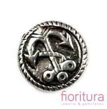 PRZEKŁADKA KRĄŻEK 10x4MM KOLOR STARE SREBRO