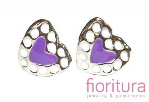 PRZEKŁADKA EMALIOWANA SERCE 14MM