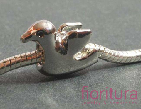 PRZEKŁADKA MEWA 18X15MM KOLOR STARE SREBRO