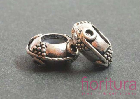 PRZEKŁADKA WINOGRONA STOPER 12x5MM KOLOR STARE SREBRO