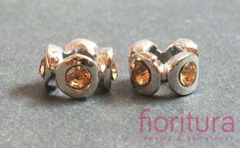 PRZEKŁADKA Z KRYSZTAŁKAMI 11X6MM