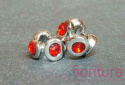 PRZEKŁADKA Z KRYSZTAŁKAMI PIERŚCIEŃ RED 11MM
