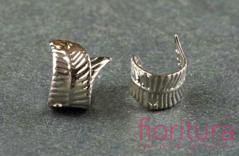 KOLCZYK NAUSZNICA 11x9MM KOLOR STARE SREBRO