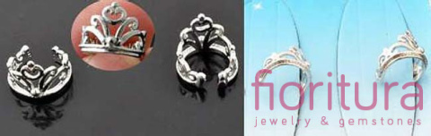 KOLCZYK NAUSZNICA 11x9MM KOLOR STARE SREBRO