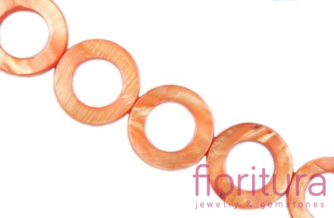 MASA PERŁOWA KRĄŻEK 25MM KOLOR POMARAŃCZOWY