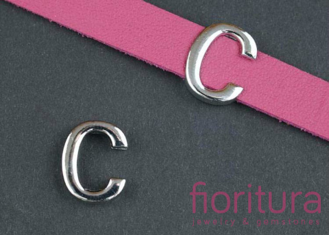 PRZEKŁADKA LITERA C 15x12MM KOLOR SREBRNY