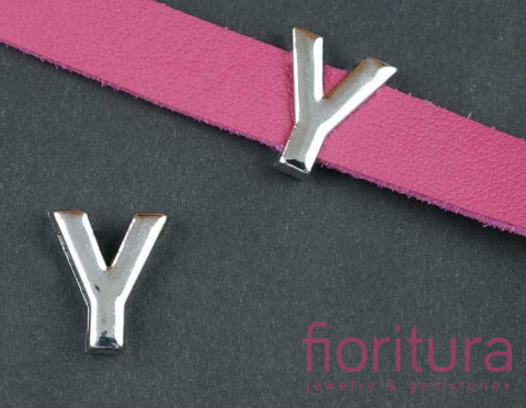 PRZEKŁADKA LITERA Y 15x13MM KOLOR SREBRNY