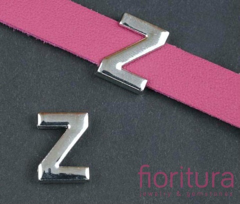 PRZEKŁADKA LITERA Z 15x11MM KOLOR SREBRNY