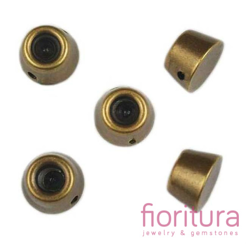 ĆWIEKI STOŻKI ŚCIĘTE 6x9MM KOLOR STARE ZŁOTO