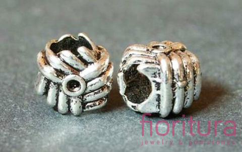 PRZEKŁADKA KŁĘBEK OK.10MM KOLOR STARE SREBRO