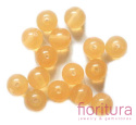 KORALIKI AKRYLOWE KULA 8MM KOLOR MIODOWY TRANSPARENTNY