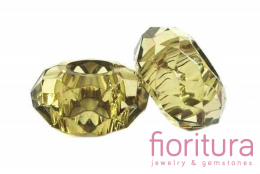 KORALIKI MODUŁOWE OPONKA FASETOWANA AKRYLOWA 14MM KOLOR LIGHT OLIVE