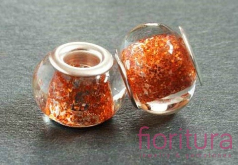 KORALIKI MODUŁOWE SZKŁO WENECKIE Z BROKATEM 14MM