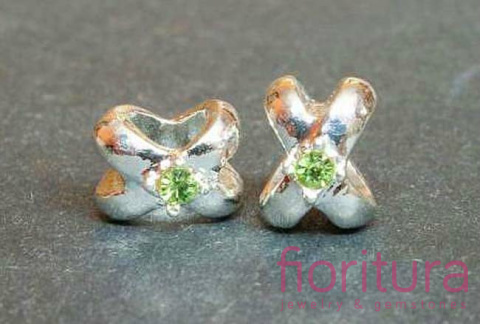 PRZEKŁADKA KRZYŻYK Z KRYSZTAŁKAMI 9MM