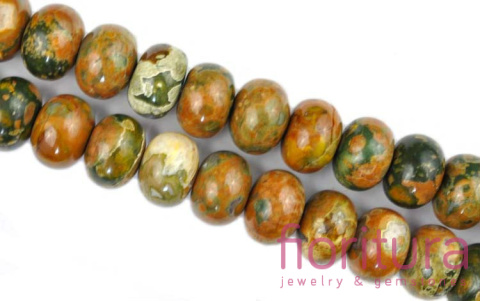 KAMIEŃ NATURALNY JASPIS OPONKA OK.14x10MM