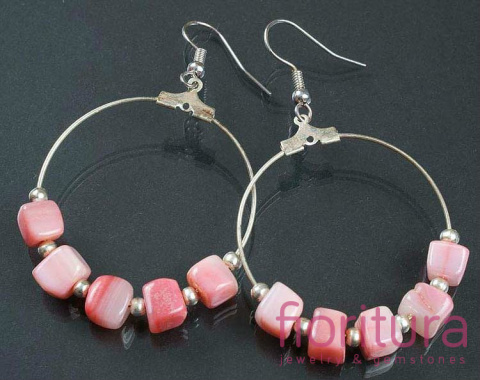 KOLCZYKI KOŁA PERŁOWE